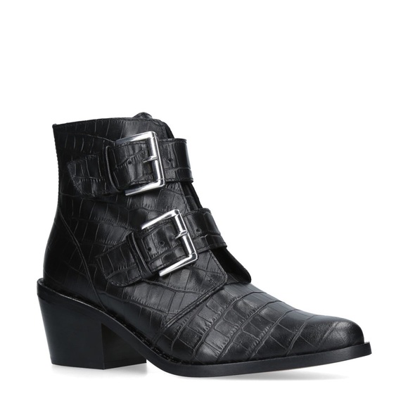 Buckle heeled boots Kurt Geiger London Denny Boots - Picture 1 of 9